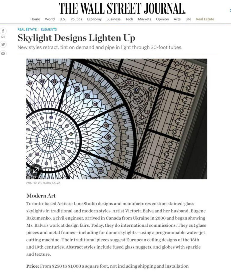 talk about skylights modern art