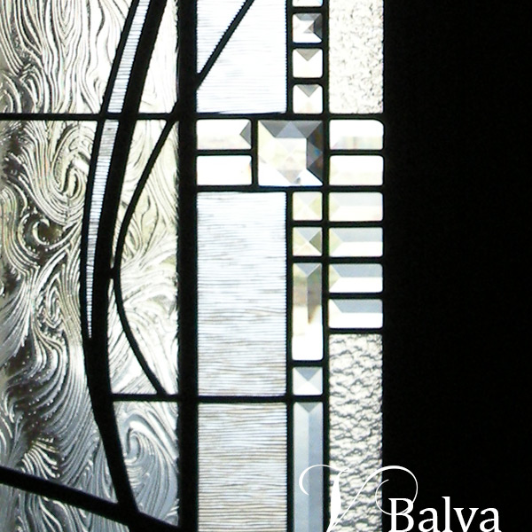 Modern Art Abstract Leaded Glass Front, Stained Glass Door Sidelight Patterns