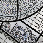 Vaulted and domed stained and leaded glass skylights